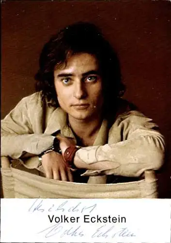 Ak Schauspieler Volker Eckstein, Portrait, Autogramm
