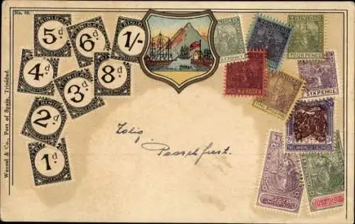 Briefmarken Litho Trinidad Tobago, Briefmarken