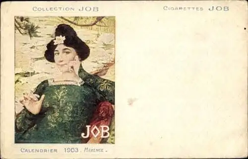 Jugendstil Künstler Ak Maxence, Collection Job, Calendrier 1903