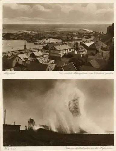 Set von 10 Ak von Helgoland im Umschlag , Serie II, Braun