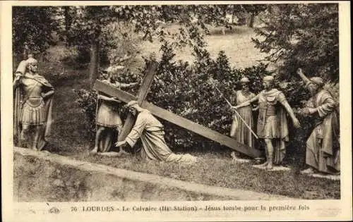 Set von 14 Ak von Lourdes Le Calvaire Hautes Pyrénées