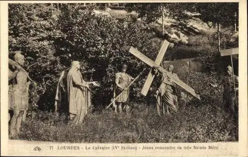 Set von 14 Ak von Lourdes Le Calvaire Hautes Pyrénées