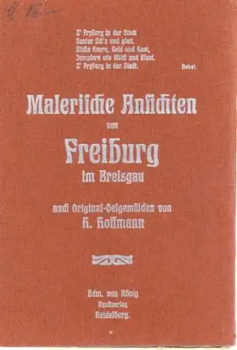 Set von 12 malerische AK von Freiburg im Breisgau, H. Hoffman