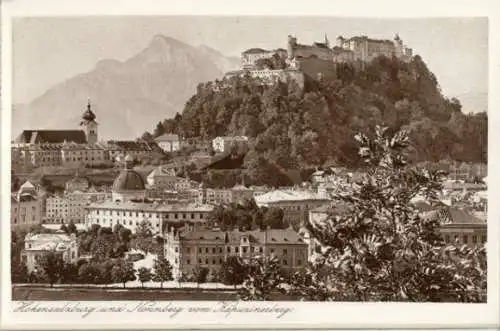 Album mit 12 abreißbare Kupferdruckkarten Salzburg