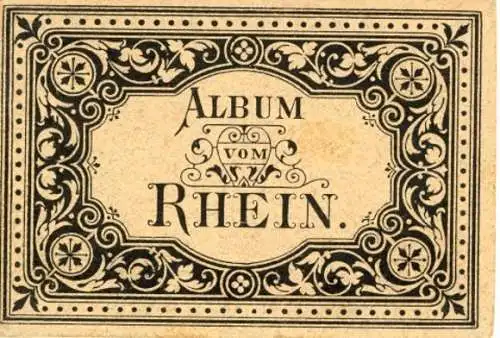 Set von 12 Lithos Album vom Rhein