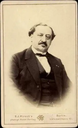 CdV Komponist Friedrich von Flotow, Portrait