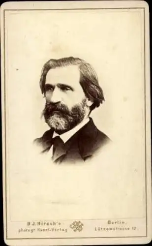 CdV Komponist Giuseppe Verdi, Portrait