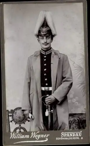 CdV Berlin, Deutscher Soldat in Uniform, Garde, Portrait