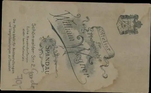 CdV Berlin, Deutscher Soldat in Uniform, Garde, Portrait