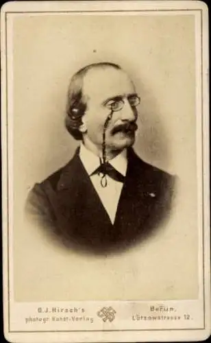 CdV Komponist Jacques Offenbach, Portrait