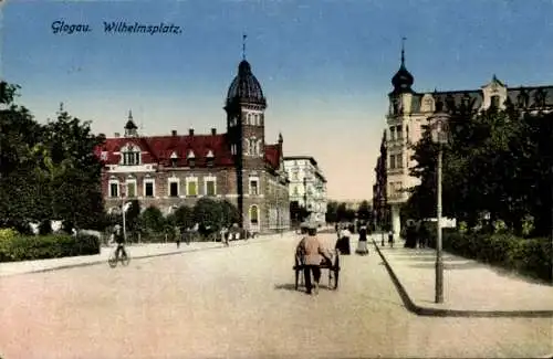 Ak Głogów Glogau Schlesien, Wilhelmsplatz