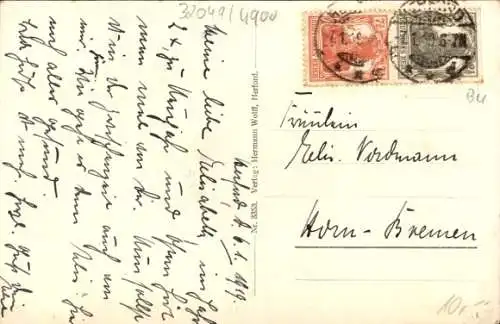Ak Herford in Westfalen, Lübbertorwall, Kuh