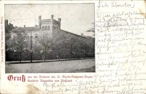 Ak Berlin Kreuzberg, Kaserne des II. Garde Dragoner Regiments Kaiserin Alexandra von Russland