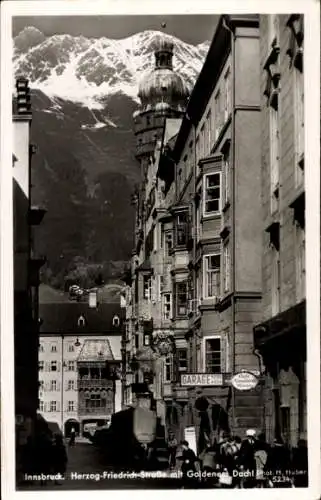 Ak Innsbruck in Tirol, Herzog-Friedrich-Straße, Goldenes Dach