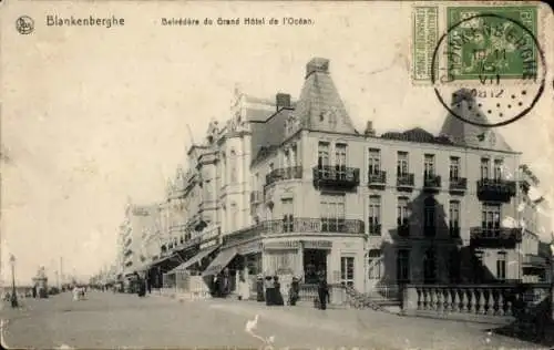 Ak Blankenberghe Blankenberge Westflandern, Belvedere des Grand Hotel de l'Ocean