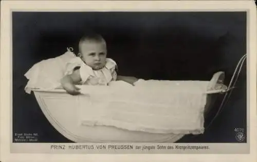 Ak Prinz Hubertus von Preußen, Kinderwagen, NPG 4070