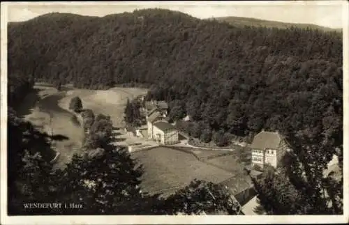 Ak Wendefurt Wendefurth Thale im Harz, Teilansicht