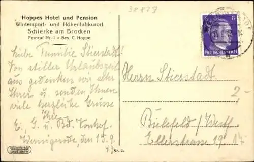 Ak Schierke Wernigerode im Harz, Brocken, Ober-Schierke