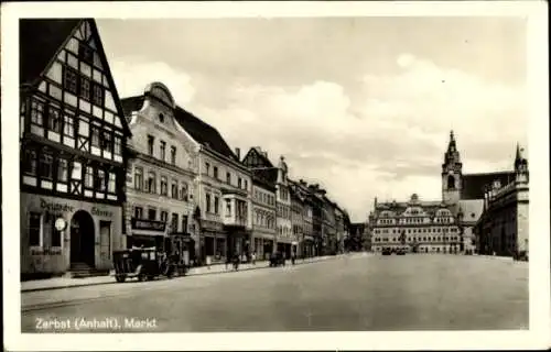 Ak Zerbst in Anhalt, Markt