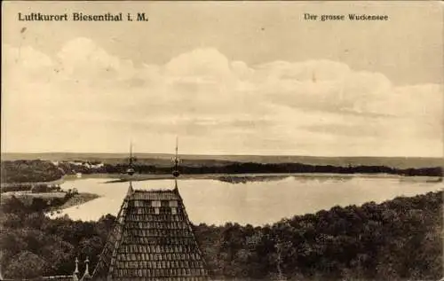 Ak Biesenthal in der Mark, Wuckensee, Panorama