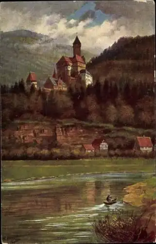 Künstler Ak Hoffmann, H., Zwingenberg am Neckar, Schloss