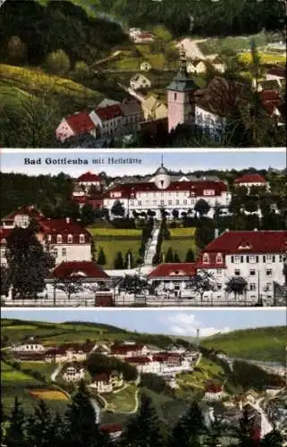 Ak Bad Gottleuba in Sachsen, Teilansichten