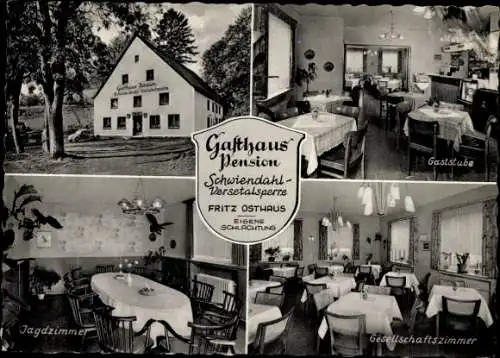 Ak Schwiendahl Lüdenscheid im Märkischen Kreis, Gasthof Pension Versetalsperre