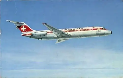 Ak Schweizer Passagierflugzeug der Swissair, McDonnell Douglas DC-9-32, HB-IFH