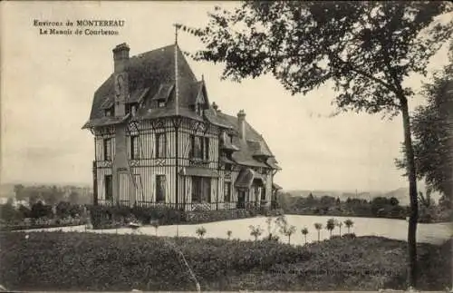 Ak Courbeton Seine et Marne, Das Herrenhaus