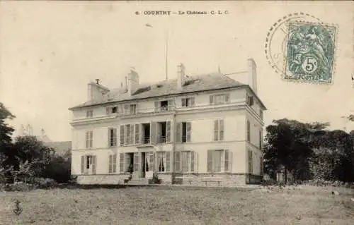 Ak Courtry Seine et Marne, Schloss