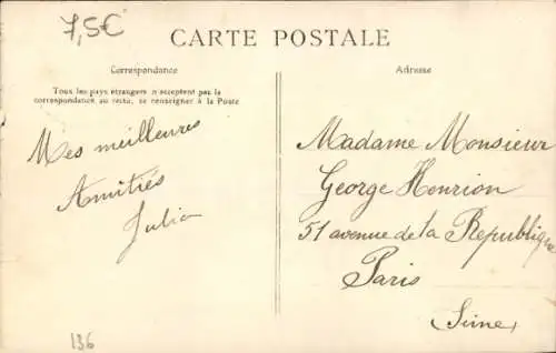 Ak Courtry Seine et Marne, Schloss