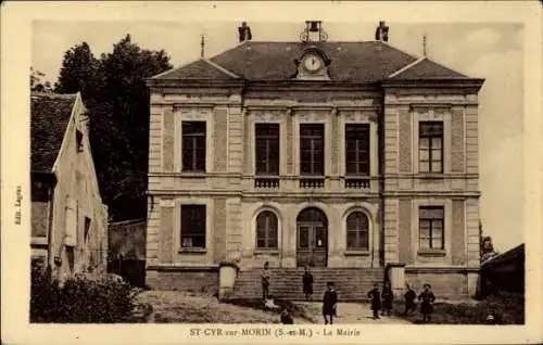 Ak Saint Cyr sur Morin Seine et Marne, Das Rathaus