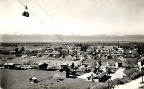 Ak Les Échelles Savoie, Le Pas, Der Abfahrtsbahnhof der Saleve Telepherique