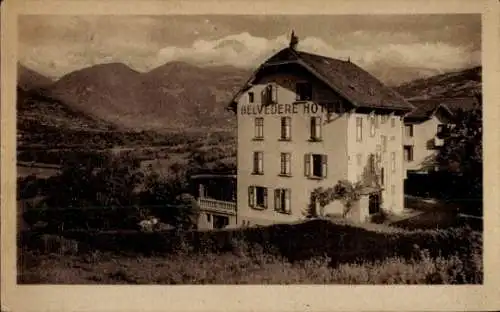 Ak Chamonix Mont Blanc Haute Savoie, Belvedere Hotel