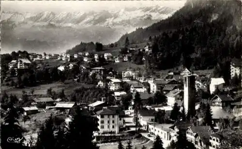 Ak Plateau d'Assy Haute Savoie, Gesamtansicht und die Aravis-Kette