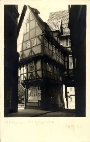 Foto Ak Hildesheim in Niedersachsen, Zuckerhut, Fachwerkgebäude