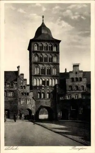Ak Hansestadt Lübeck, Burgtor
