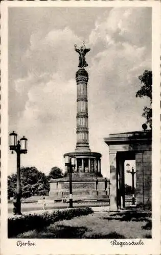 Ak Berlin Tiergarten, Siegessäule