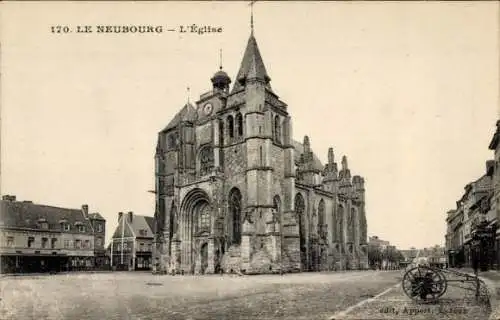 Ak Le Neubourg Eure, Eglise