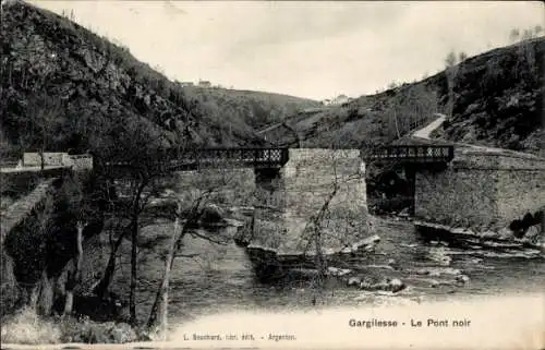 Ak Gargilesse Indre, Pont noir