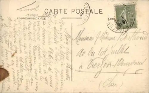 Ak Argenton sur Creuse Indre, Rive gauche de la Creuse entree les deux Ponts