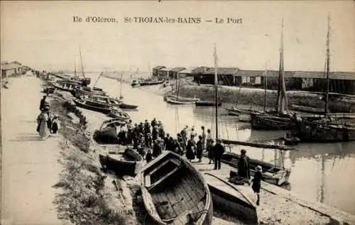 Ak Saint Trojan les Bains Ile d’Oléron Charente Maritime, Hafen