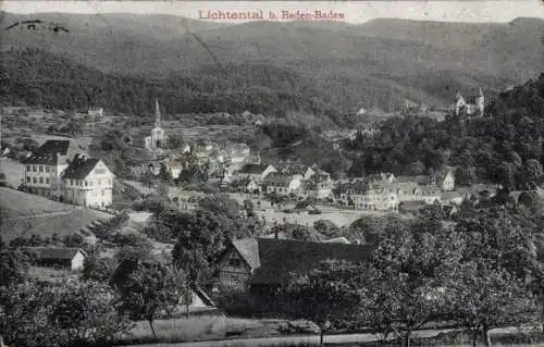 Ak Lichtenthal Lichtental Baden Baden am Schwarzwald, Gesamtansicht