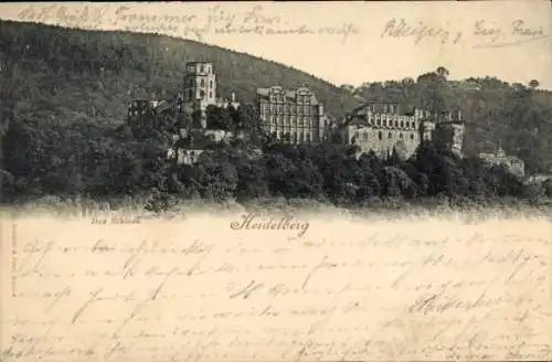 Ak Heidelberg am Neckar, Schloss