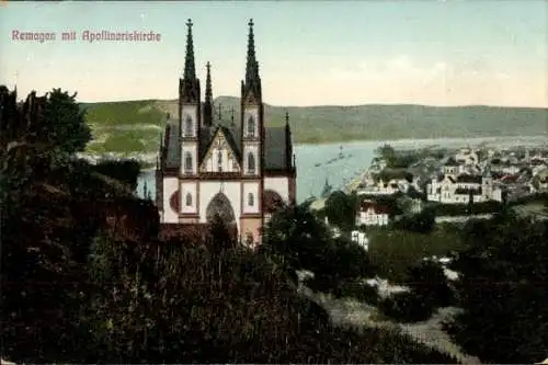 Ak Remagen am Rhein, Apollinariskirche