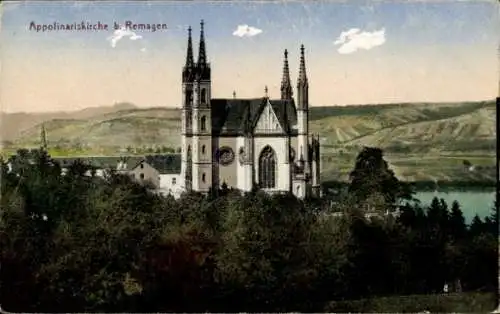 Ak Remagen am Rhein, Apollinariskirche