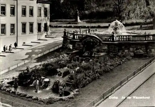 Ak Gotha in Thüringen, An der Wasserkunst