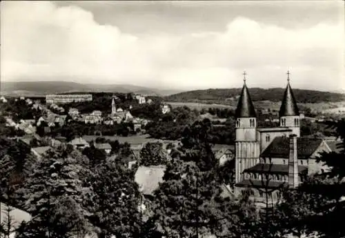 Ak Gernrode Quedlinburg im Harz, Blick nach Bad Suderode, Kirchtürme