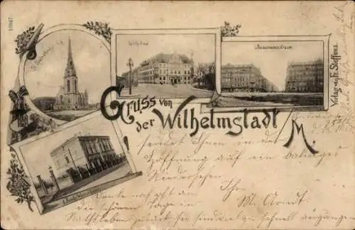 Ak Wilhelmstadt Magdeburg an der Elbe, Pauluskirche, Waisenhaus, Immermannstraße