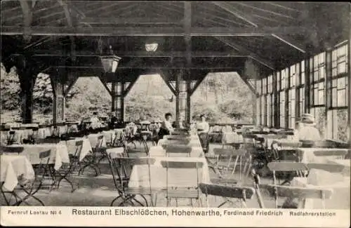 Ak Hohenwarthe an der Elbe Möser Jerichower Land, Restaurant Elbschlösschen, Ferdinand Friedrich